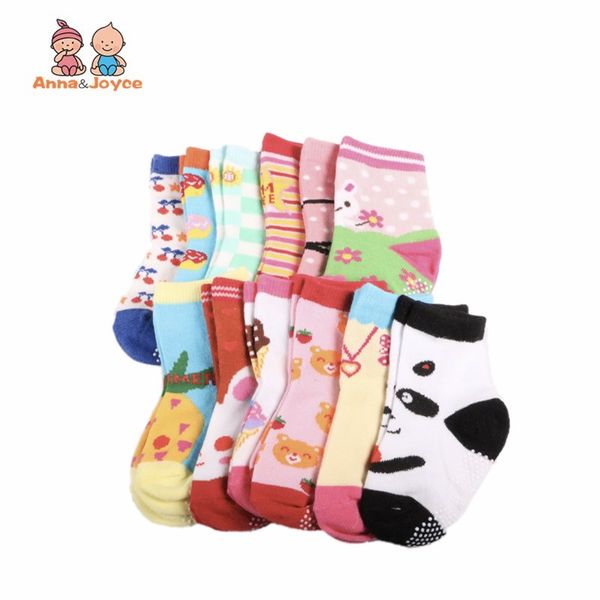 

6pairs/lot baby socks/kid boy slip-resistant cartoon floor socks 1-3 years boy socks, Pink;yellow