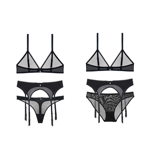 

see-through кружево сексуальный бюстгальтер набор прозрачный и стринги sheer набор брас и подвязки для женщин, Red;black