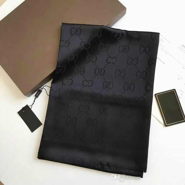 

2020 fashion silk scarf women scarf letter women spring and autumn scarves and wraps size 180x90cm for gift