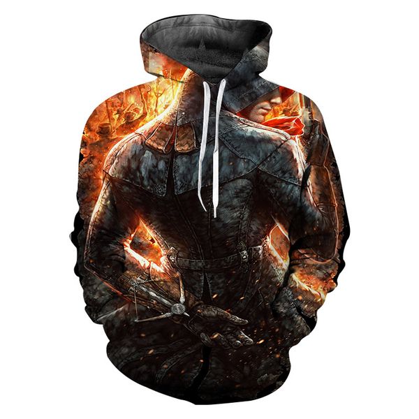 

new product assassins creed 3d print hoodies clothing pullover casual sweatshirt men novelty streetwear hooded drop shipping, Black