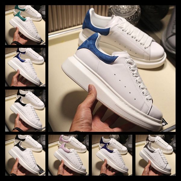 

2019 designers white leather casual shoes for girl women men black gold red fashion comfortable flat sneakers size 35-44