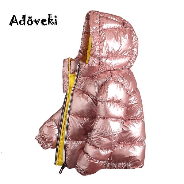

adoveki 2019 new down cotton jacket for girls and boys warm winter coat baby winter snowsiut fashion windproof hooded clothes y191026, Blue;gray