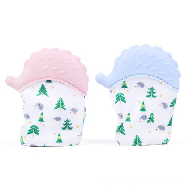 

hedgehog boxing sleeve silicone molar gloves baby molar children anti-biting hands maternal and infant products gum gloves gum