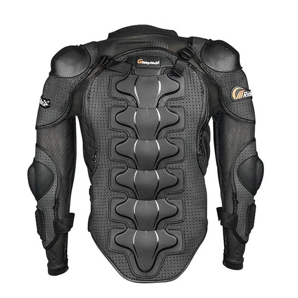 

riding tribe men 's motorcycle jacket armor full body motocross racing protective gear fashion size m-4xl, Black;brown