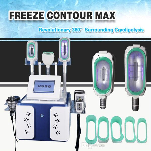 Dispositivos de cuidados faciais de alta qualidade crioterapia máquina de congelamento de gordura cavitação rf máquina de emagrecimento corporal 360 graus crio alça congelamento aprovado pela CE