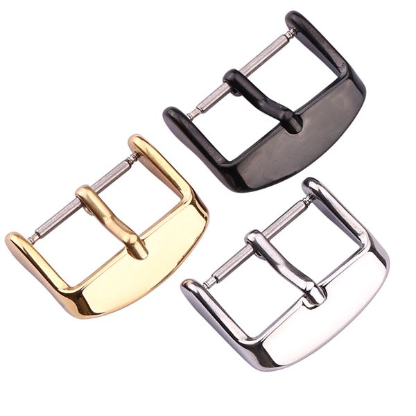 

watch pin busolid stainless steel watch band clasp 16mm 18mm 20mm 22mm 24mm silver gold black metal leather watchbands strap pin buckle belt