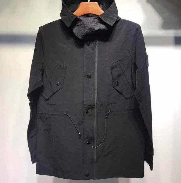 

20ss stones compass brand luxury designer men coats embroidery europe america coats leisure cotton wild pullover jacket, Black;brown