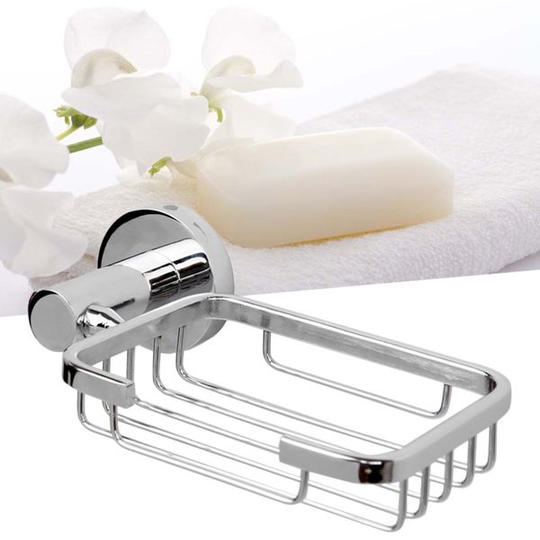 

1pcs stainless steel wall mounted shower soap holder soap storage box container soap dish basket tray rack bathroom accessories bathroom sin