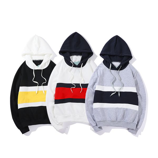 

лоскутное повседневный модельер hoodie mens luxury толстовка с капюшоном мужской перемычка женщин пуловер толстовка m-xxl 3 цвета 19122518z, Black