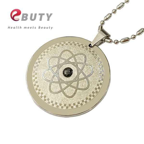 

ebuty women elegant pendant stainless steel jewelry accessories fashion health negative ions pendants silver charms with chain