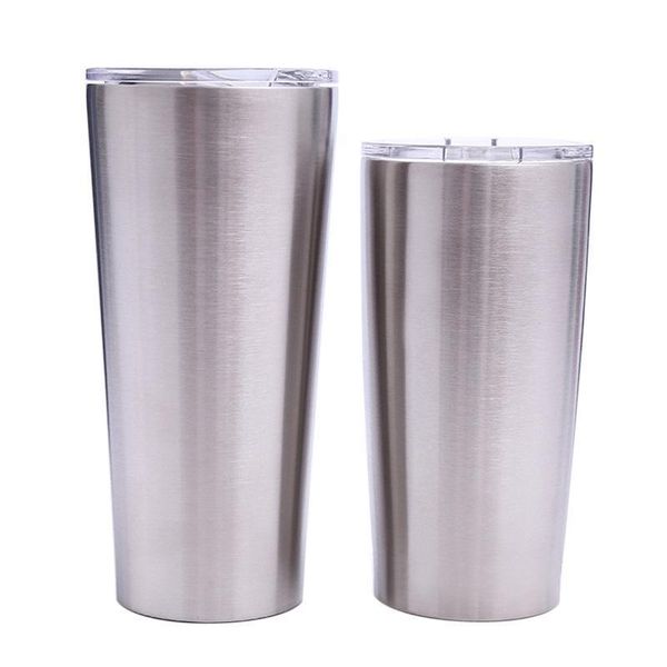 

24 унции 20 унций стаканы кофейная кружка из нержавеющей стали двухстенные вакуумно изолированные пивные чашки посуда вакуумные кружки с про