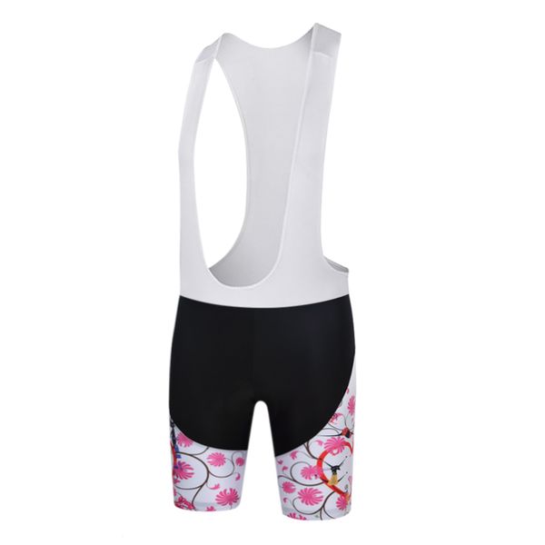 

teleyi flower pink bike bib sh women's cycling clothing ropa ciclismo short sleeve bicycle padded shorts maillot breathable