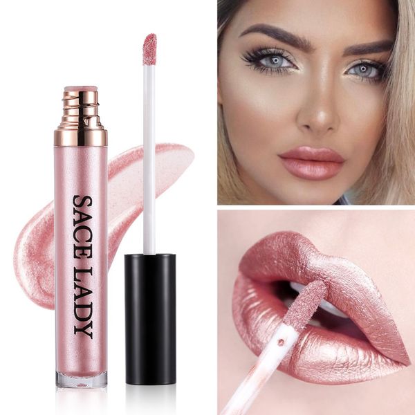 

1.5ml metal liquid lipstick waterproof makeup metallic lip gloss set long-lasting shimmer glitter lipgloss tint