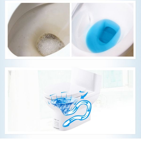 

2pcs disposable magic automatic flush toilet cleaner helper fragrant ball blue bubble cleaning deodorizes blue bubble clean