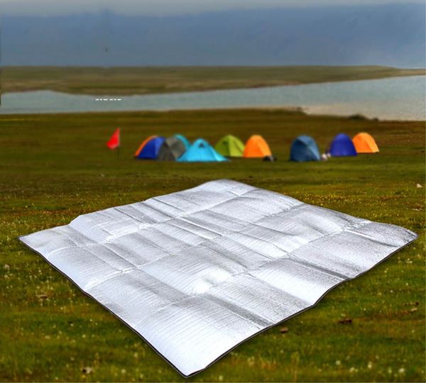 

foldable outdoor camping mat air mattress picnic blanket waterproof aluminum foil eva outdoor camping travel mat 200*200 200*100