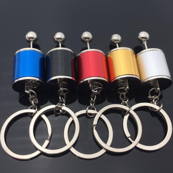 

creative speed removable transmission gearshift metal gear shift car gearbox keychain key ring hanging decor gift, Silver