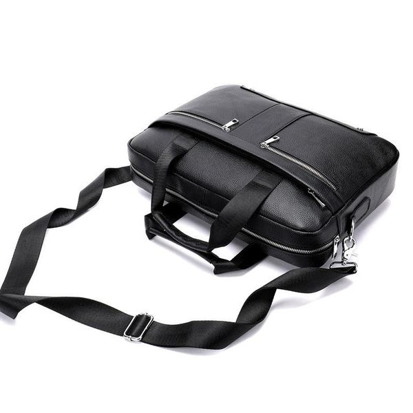 

briefcases man genuine leather messenger bag men shoulder bags for businessman leather lapmen's briefcases