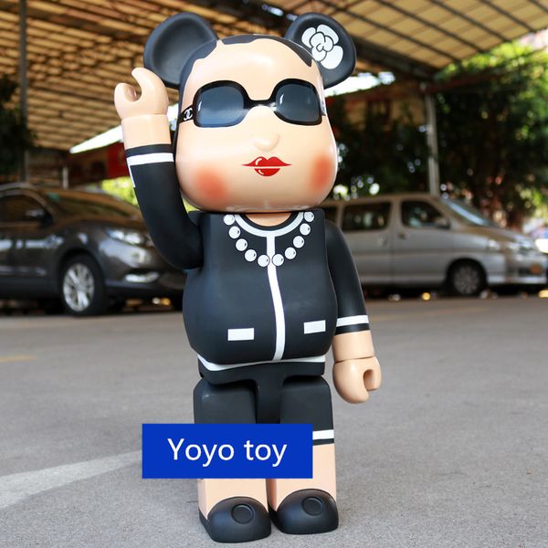 

large 70cm 1000% bearbrick be@rbrick luxury lady ch art figure doll pvc collection model room decoration kids gift ing