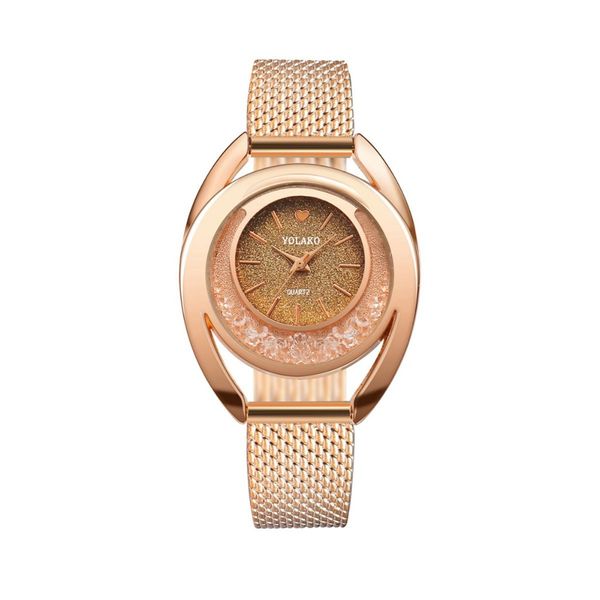 

2019 selling watch fashion women watches crystal plastic watch quartz wristwatches dropshipping relogio, Slivery;brown