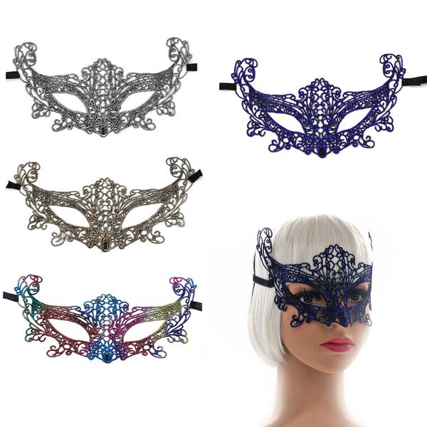 

trendy charming women lace eye mask foxes decoration halloween venetian costumes carnival lace mask for female