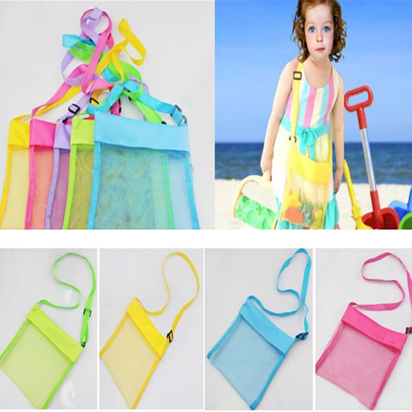 

красочные заготовки пляжная сумка для хранения для детей дети сетка оболочки игрушки пляж чистая сумка крест должен сумка может пользователь