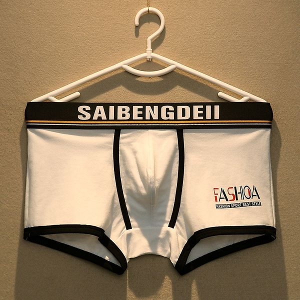 

men's underwear boxers pure cotton boxers personalized simple thin breathable men's underwear shorts and shorts fashioa, Black;white