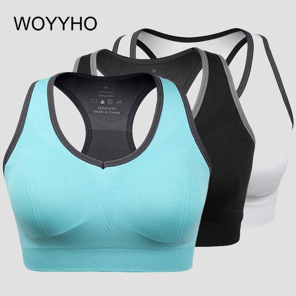 

plus size sports bra women xl xxl running bra push up fitness sport padded wireyoga racerback gym, White;black