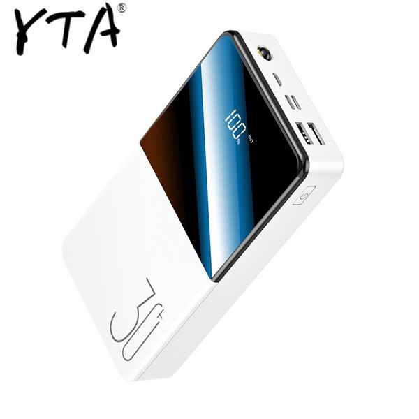 

power bank 30000mah portable charging powerbank lcd 30000 mah usb poverbank external battery charger for xiaomi mi iphone 8