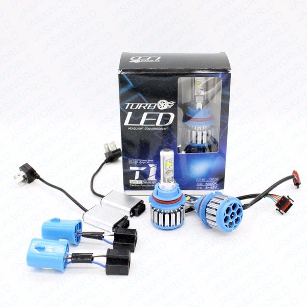 

xiangshang led car headlight 9007 hb5 hi/lo adob beam turbo leds auto headlight bulbs 6000k white lighting bulb