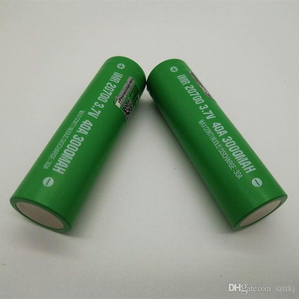 

100% imr 20700 battery 3000mah 3.7v 40a 18650 batteries rechargable lithium battery fedex ing
