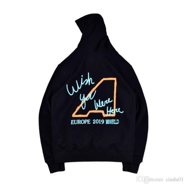 

mens designer hoodies fashion travis scot astroworld europe tour london hoodie high street brand loose sweatshirt hooded pullover sweater, Black