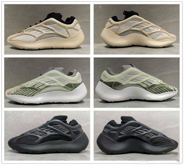 

new kanye west azael alvah 700 v3 running shoes white glow in the dark men women fashion luxure designer sneakers