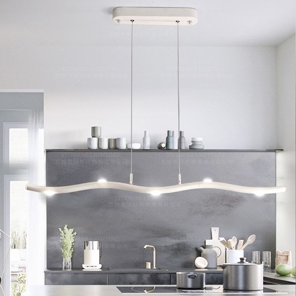 Modern Led Pendant Light Loft Hanging Light Fixture White Light Nordic Tree Branch Lamps Bedroom Kitchen Dining Room Restaurant Pendant Ceiling Light