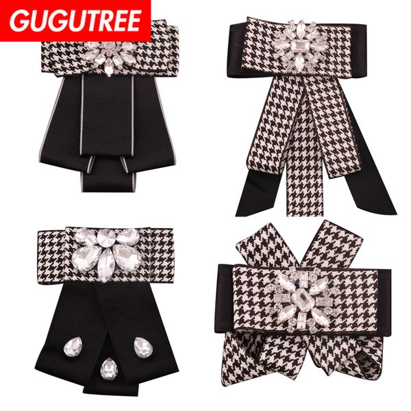 

gugutree brooch breastpin collar flower necktie patch badges applique patches for clothing hh-86, Black