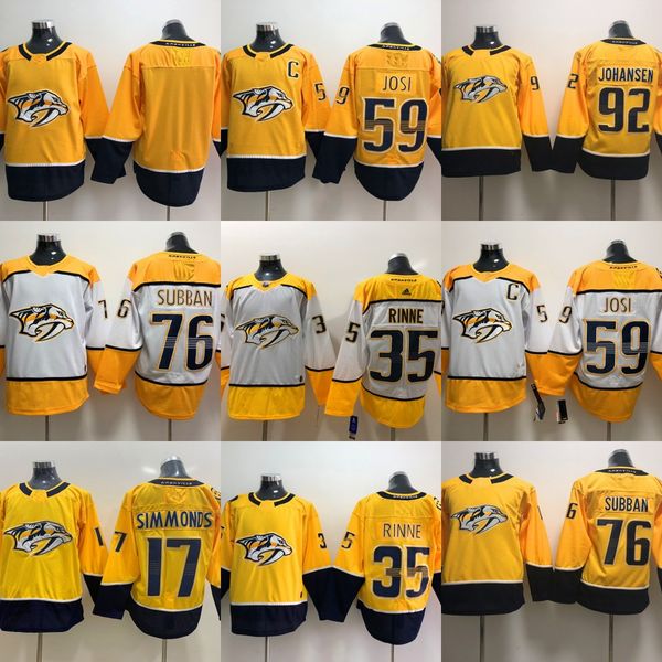 

59 Roman Josi Jersey Nashville Predators 9 Filip Forsberg 12 Mike Fisher 35 Pekka Rinne 76 P.K Subban 92 Ryan Johansen Hockey Jerseys