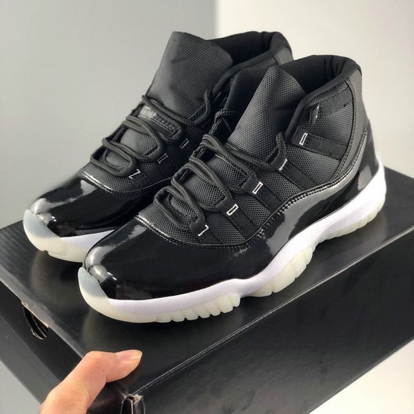 

2020 new 11 xi concord 25th anniversary mens womens basketball shoes jumpman 11s trainers black white metallic silver 23 sports sneakers