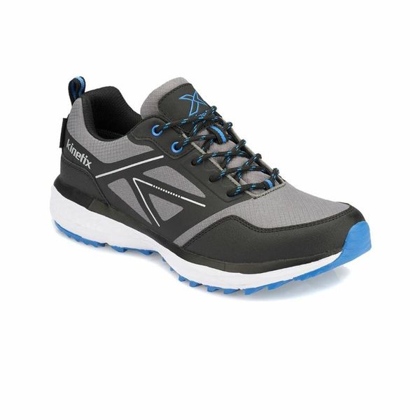 

flo darel wp dark gray men 's trekking shoes kinetix, Black