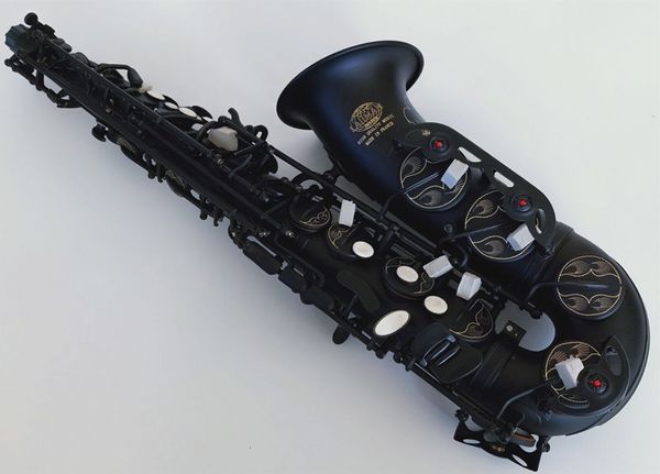 De alta qualidade Brand New Alto Saxophone prata Gold Key Professional Sax bocal com Maleta de transporte