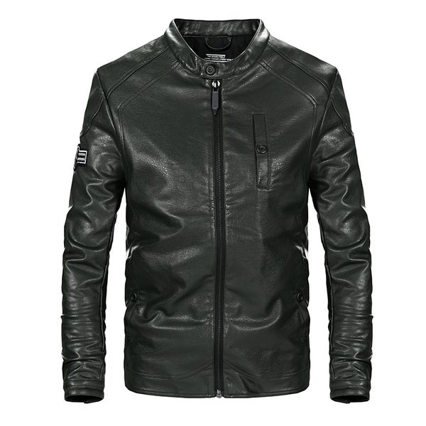 

2019 new motorcycle pu leather & suede jackets men's outwear, Black