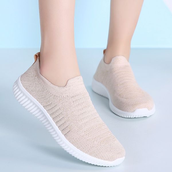 

2019 women running shoes slip on sock sneakers female air mesh athletic loafers outdoor massage flats zapatillas tennis feminin