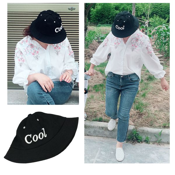 

ladies and gentlemen small fresh letter macaron sunshade hat