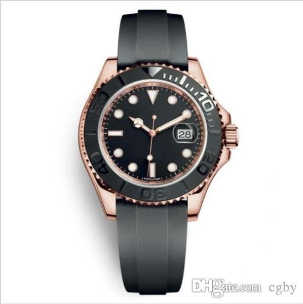 

Мужские часы 116655 yacht master 40 мм резина из розового золота автоматические спортивные