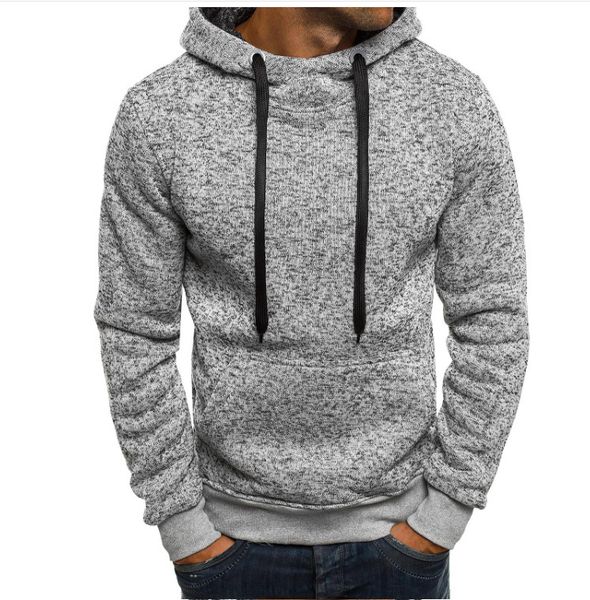 

spring and autumn explosion models male youth fleece hooded sweater hedging tide men cultivating sweater, Black