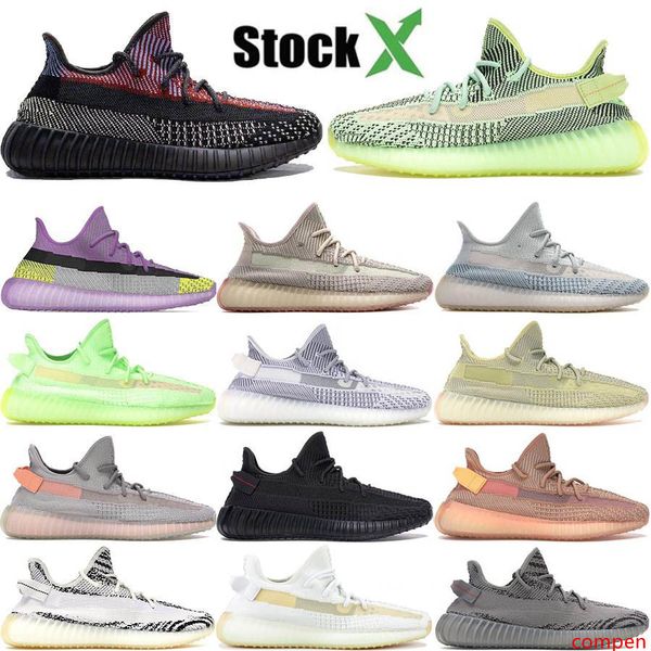 

yecheil yezreel reflective kanye west men women designers luxury shoes static citrin zebra black bred v2 mens running sneakers casual shoes
