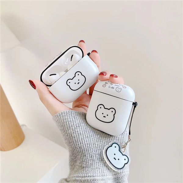 

Luxury Airpods case cartoon cute bear Airpods pro wireless Bluetooth 1/2/3 generation case anti-fall TPU suitable for soft shell-