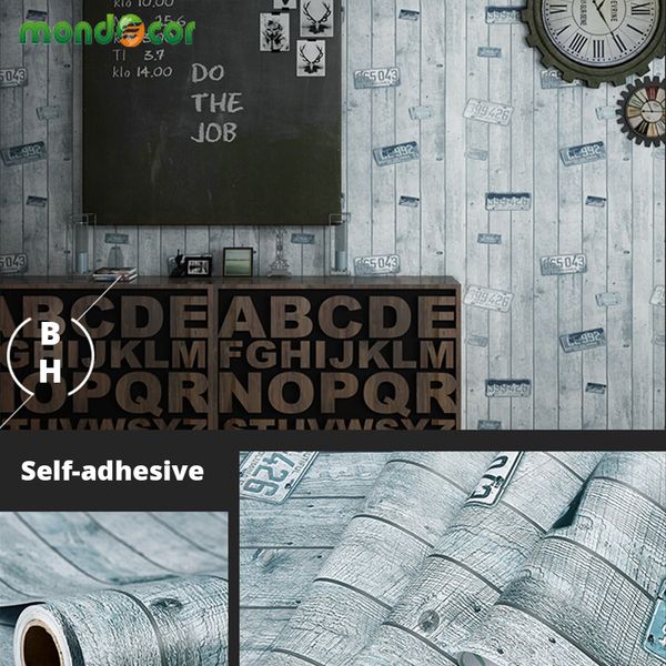 

room decor wall decor sticker film pvc waterproof oil-proof self-adhesive vintage poster bedroom kids room living wallpaper