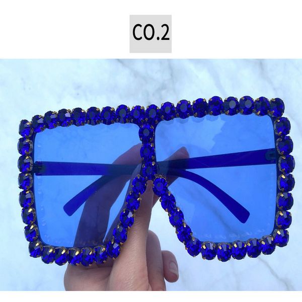 

кристалл площади солнцезащитные очки роскошные кристалл квадратные солнцезащитные очки женщины 2020 марка модельер крупногабаритные rhinesto