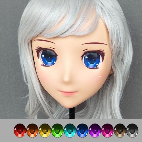 

dm-eye52) смола япония аниме ролевая игра cos kigurumi косплей маска унисекс лолита переодевание bjd маски на заказ глаза, Black;red