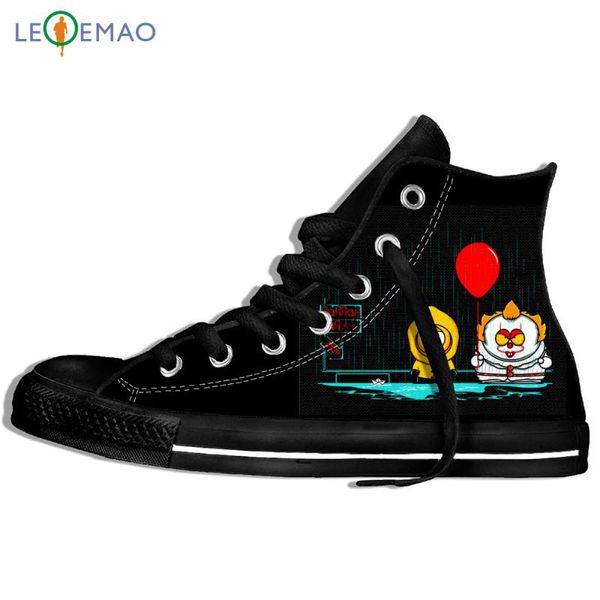 

custom image printing sneakers maniac park horror movie theme park jason clown saw halloween funny canvas breathable shoes