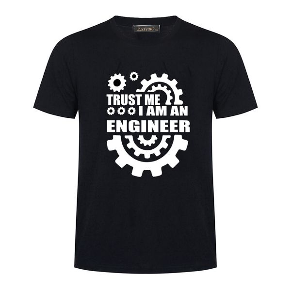 

summer 2019 cotton man t-shirts trust me, i am an engineer t shirts o-neck funny shirts streetwear brand clothing tees mc42, White;black